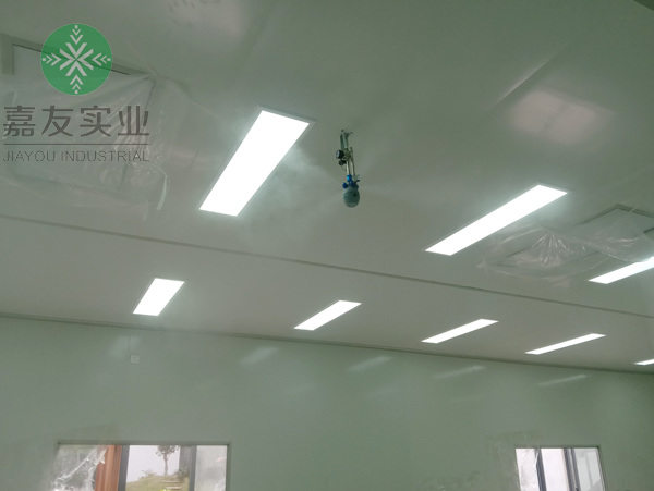 余姚市城區佳美五金電器廠安裝干霧加濕器加濕案例4