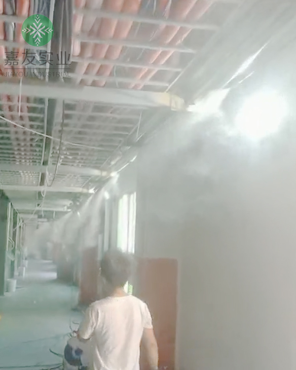 杭州嘉友為福建百宏安裝高新材料車(chē)間加濕器 杭州嘉友為福建百宏安裝高新材料車(chē)間加濕器