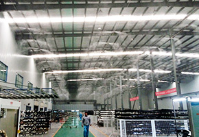 霧王湖北襄陽(yáng)光瑞汽車零部件有限公司車間除塵案例 霧王湖北襄陽(yáng)光瑞汽車零部件有限公司車間除塵案例