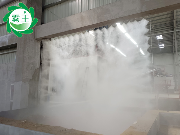 砂石骨料車間落料口、進料口、皮帶機分料斗高壓噴霧降塵系統 (3)