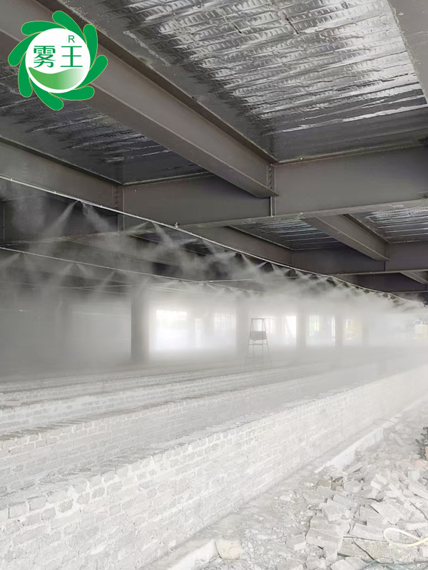磚石成品倉庫高壓微霧加濕器 (5)